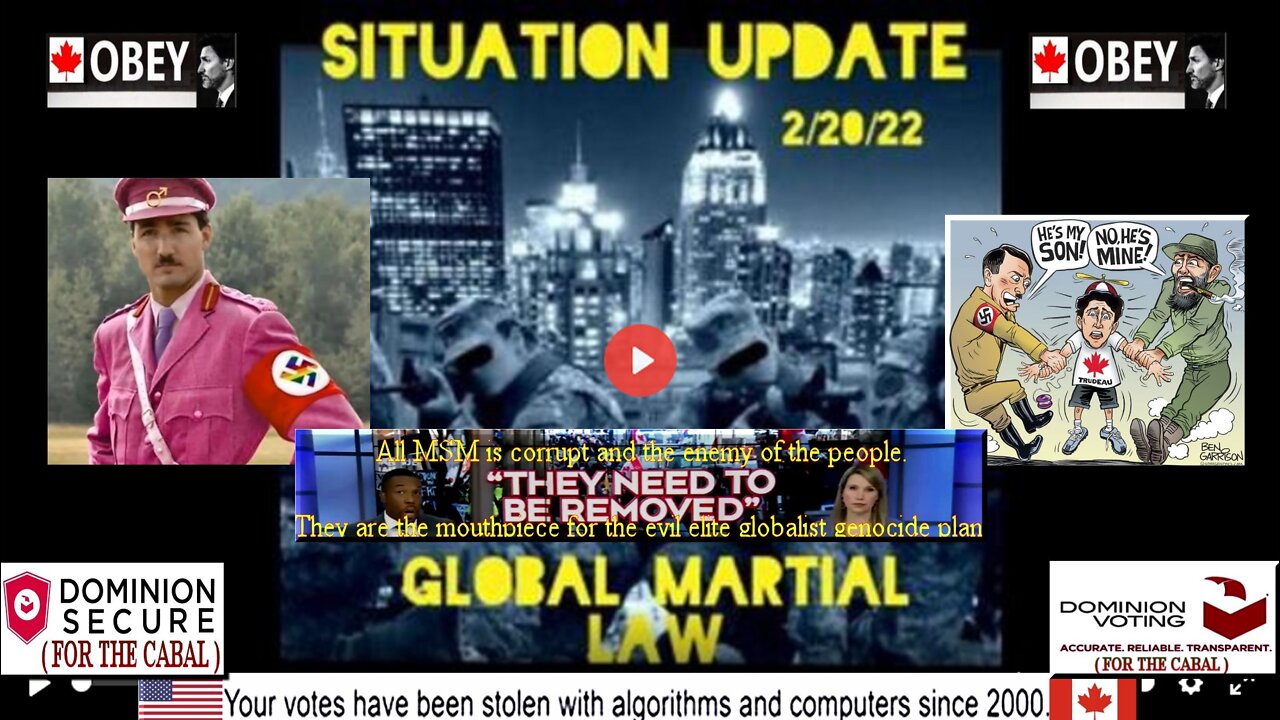 Situation Update: Global Martial Law! Tyrant Trudeau's Militarized Troops Attacking Protestors!