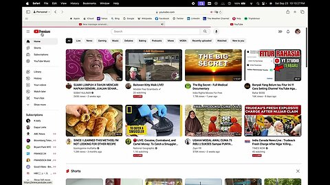TAMPILAN YOUTUBE NIH SIANG DAN MALAM
