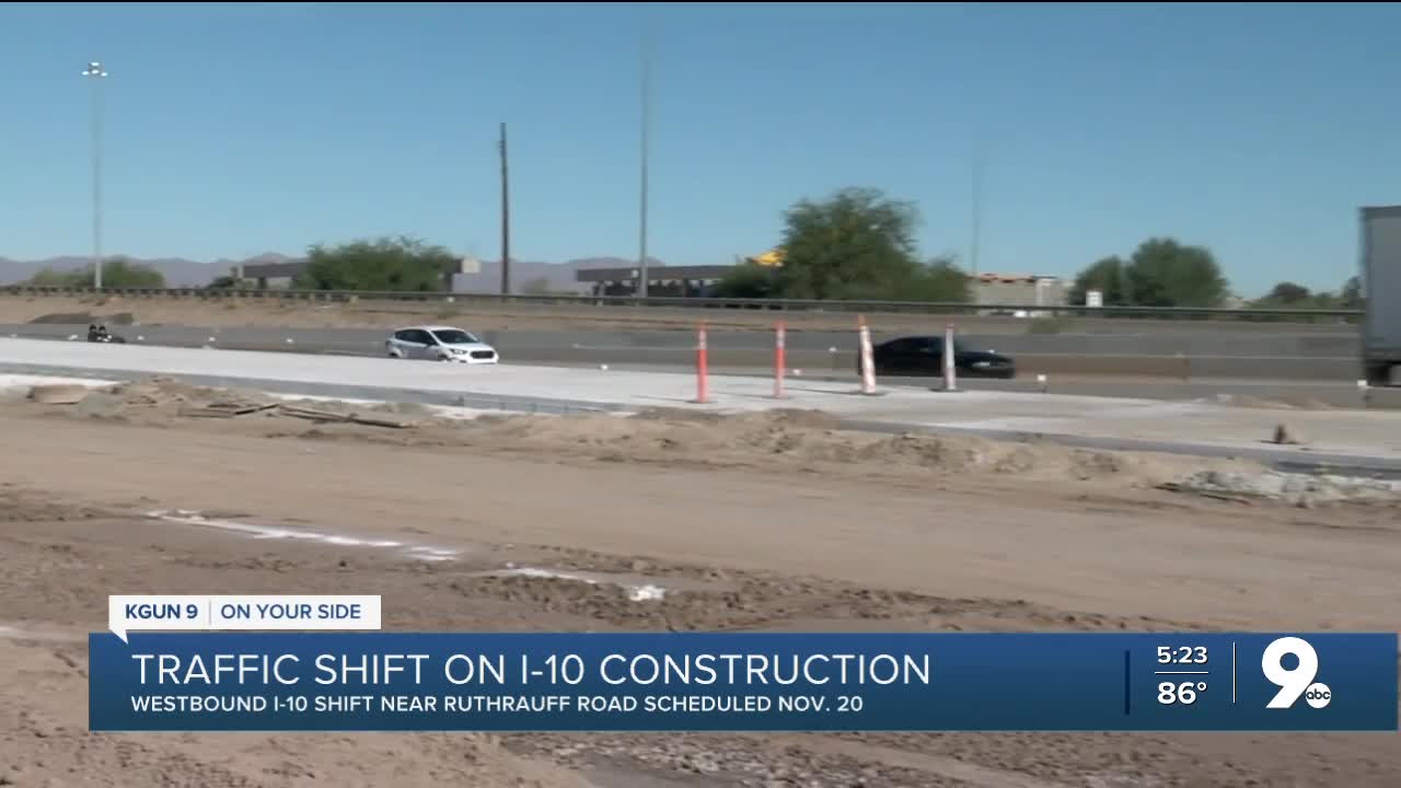 Major traffic switch coming to I-10 near Ruthrauff