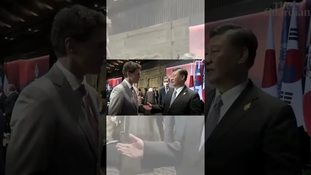 Chinese President Xi Jinping confronts Justin Trudeau at G20 #shorts