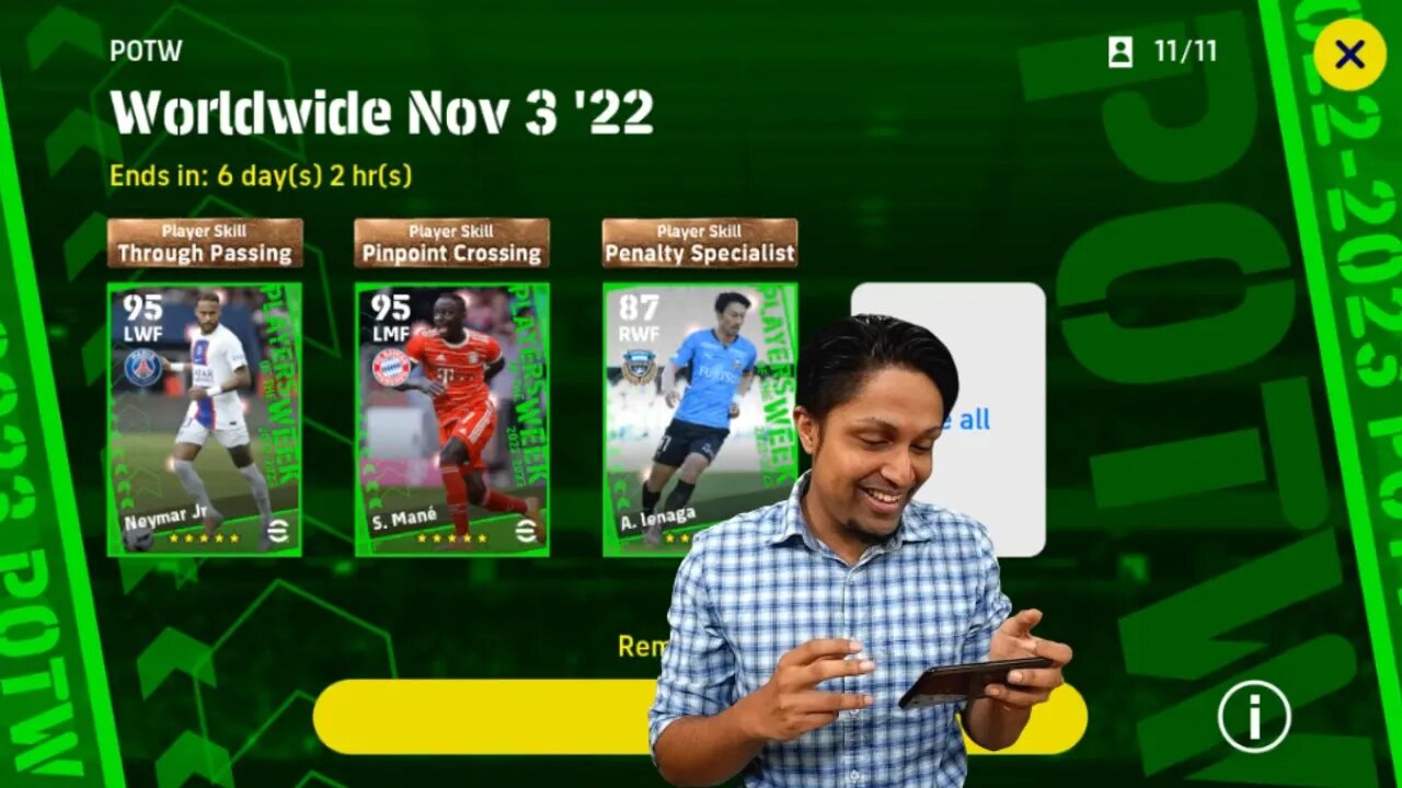 POTW Worldwide Nov 3 '22 PACK OPENING | eFootball 2023 MOBILE