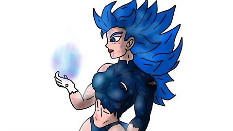 AKEMI SSJ BLUE EVOLUTION #ssj #dragonball