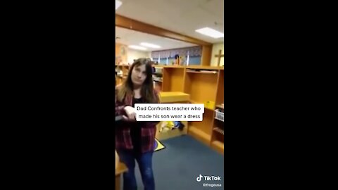 Confronting Liberal Teacher for putting boy in dress