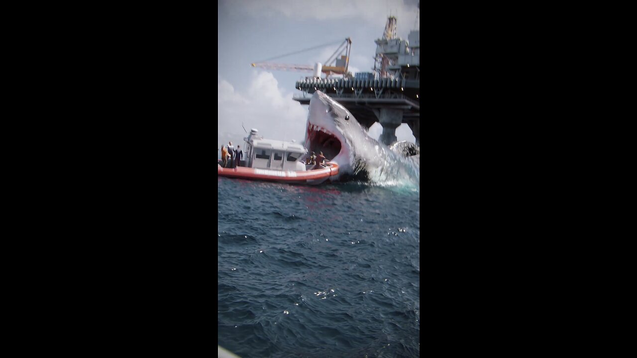 Normal Shark VS megalodon 😧💀