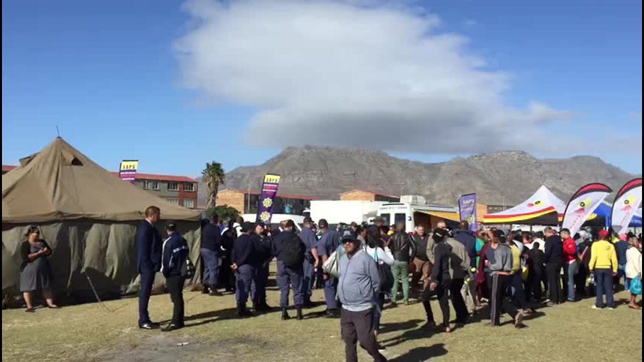 SOUTH AFRICA - Cape Town - Minister Bheki Cele public engagement meeting(Video) (xTn)