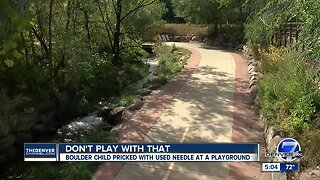 Boulder child pricked with used needle at playground