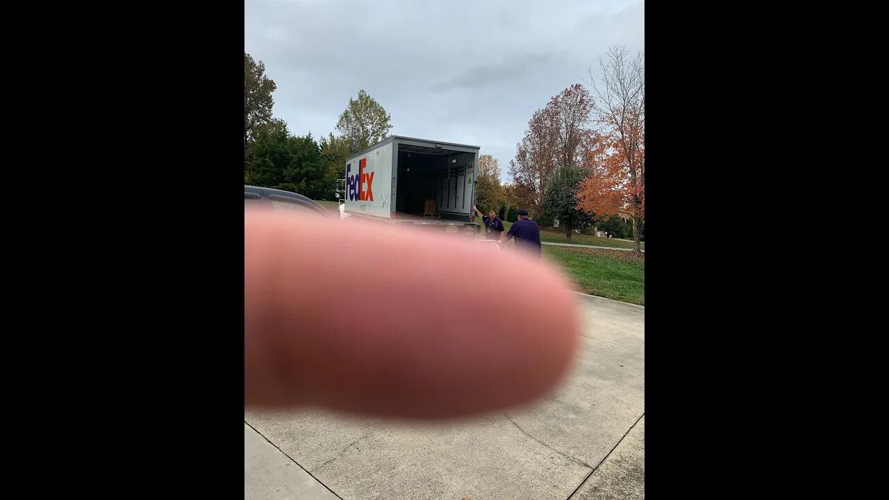 I'm going to show what was from FedEx