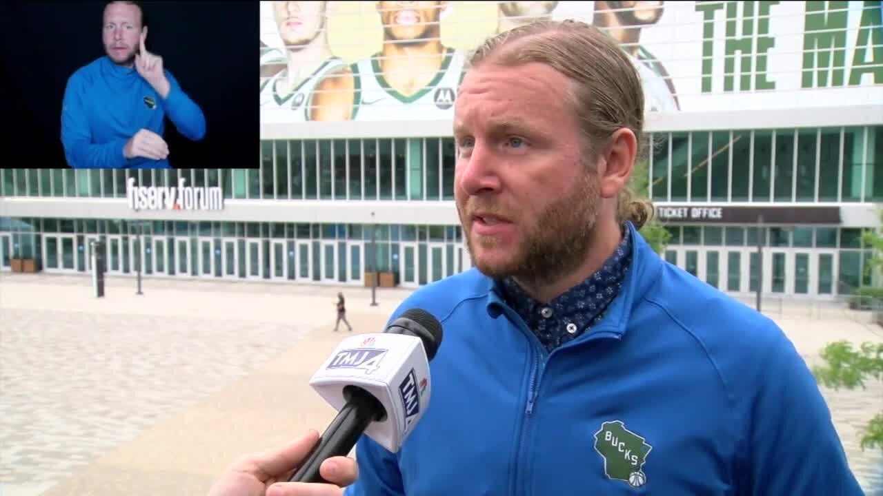 Milwaukee Bucks make history by becoming first team to provide sign language interpreter for team news conferences