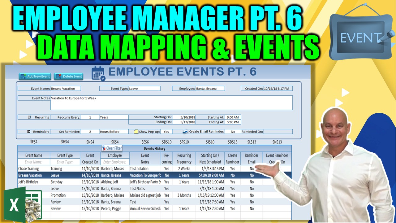 Create On Sheet Excel User Forms With Smart Data Mapping [Employee Manager Part 6]