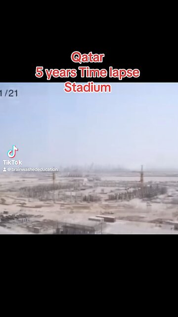 Qatar 2015 football stadium time lapse