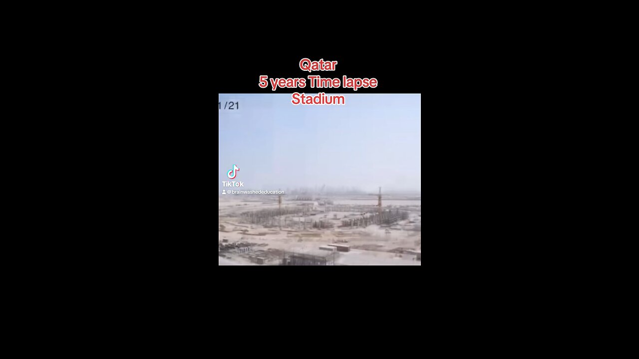 Qatar 2015 football stadium time lapse