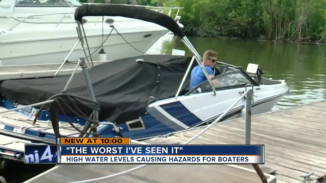 High water levels create hazards for Milwaukee boaters