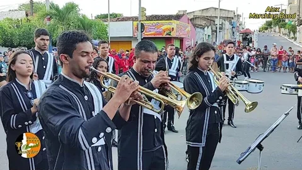 BANDA MARCIAL NOSSA SRA. AUXILIADORA 2023 NO 8º ENCONTRO DE BANDAS E FANFARRAS 2023 - FEIRA NOVA-PE.