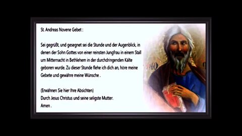 23/24 St. Andreas Novene Gebet