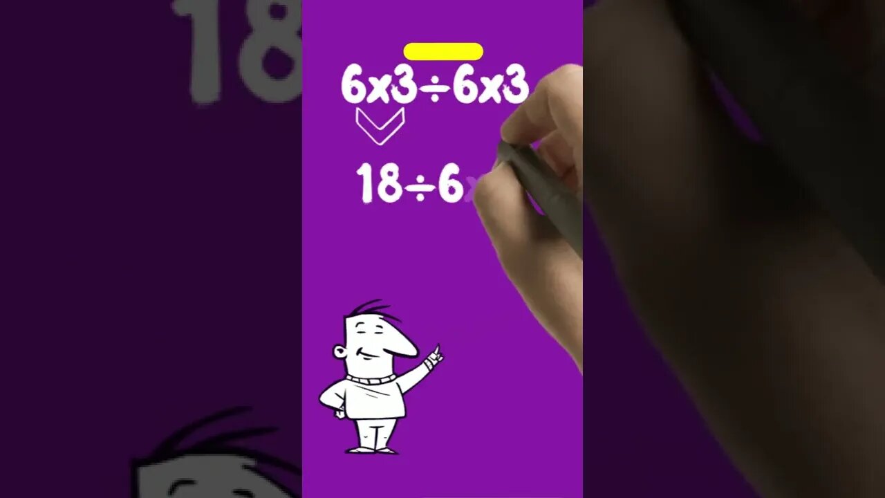 QUAL O RESULTADO DE 6x3÷6x3 ❓ ( pemdas) #shorts #proftheago