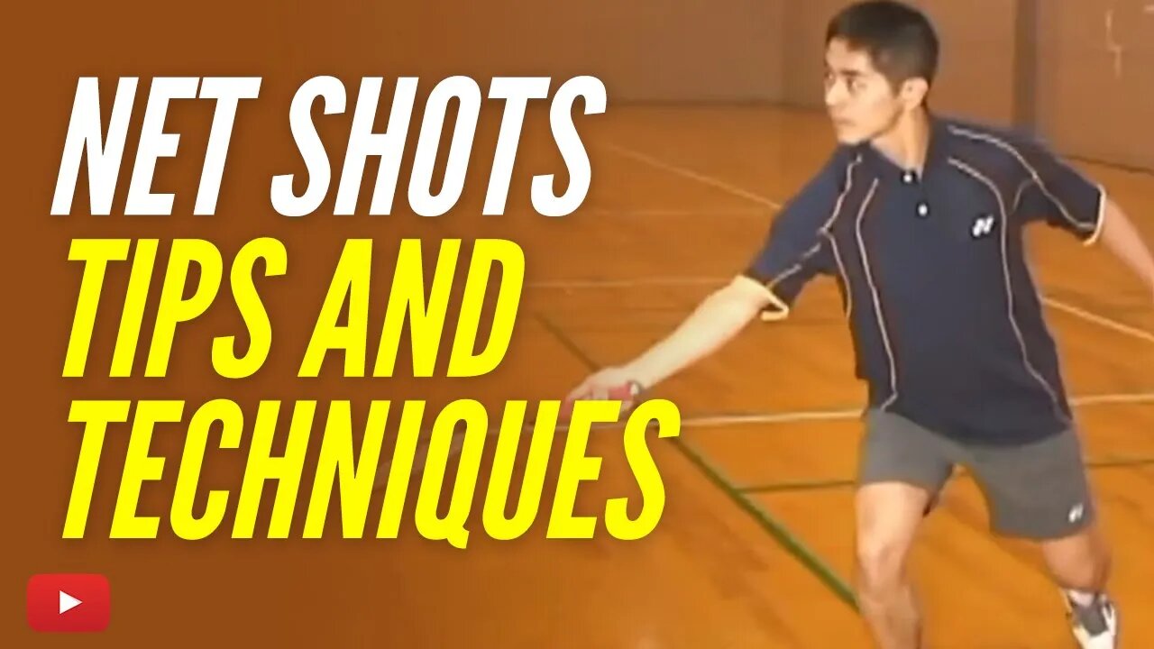 Lesson #10 Net Shots Tips and Techniques - Badminton Academy TV - Japanese with English subtitles