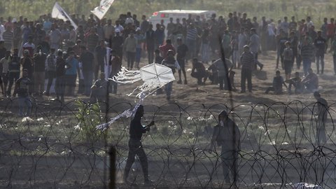 Over 40,000 Palestinians Mark Anniversary Of Mass Protest In Gaza