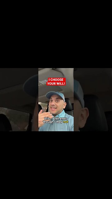 God I CHOOSE Your WILL for My LIFE! #christianmotivation #christianmessages #christianshorts