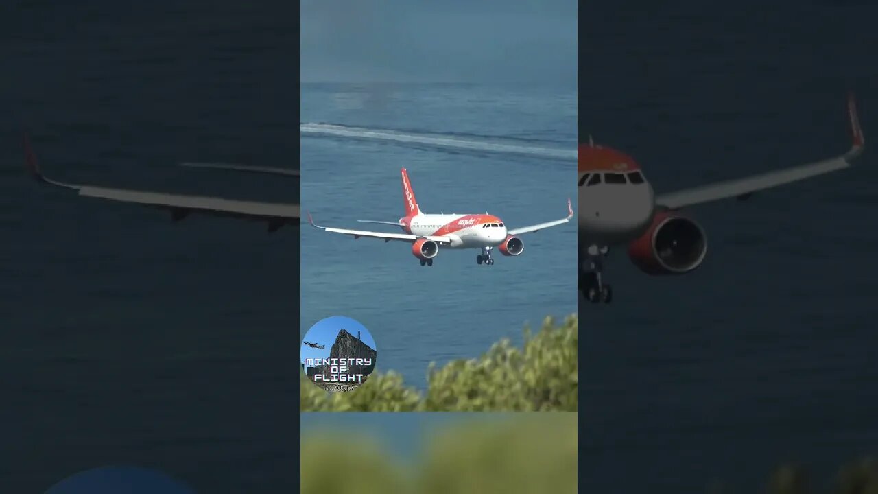 Wheels Down, Landing at Gibraltar from Edinburgh