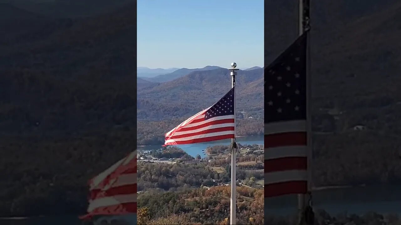 USA FLAG On Bell Mountain!