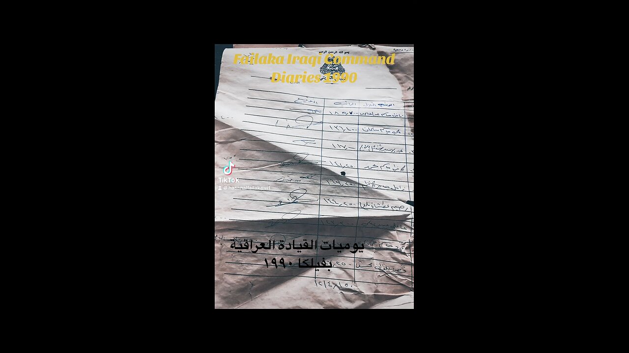 Iraqi Army Command of Failaka Island Diaries