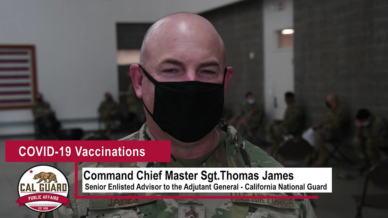 Chief James gets Covid-19 Vaccine and Encourages the Troops