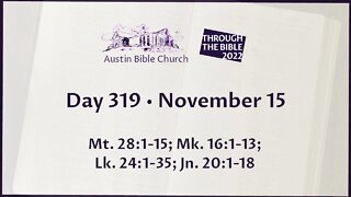 Through the Bible 2022 (Day 319)