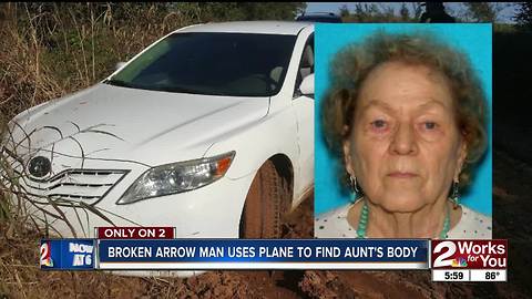Broken Arrow man uses plane to find aunt's body