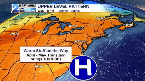 Rain Chances To Big Warmth