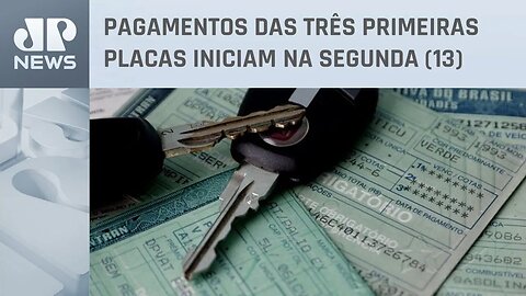 Calendário da segunda parcela do IPVA começa neste sábado (11)