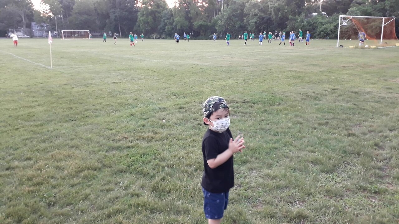 Baby Gets To Go The Soccer Field For The First Time