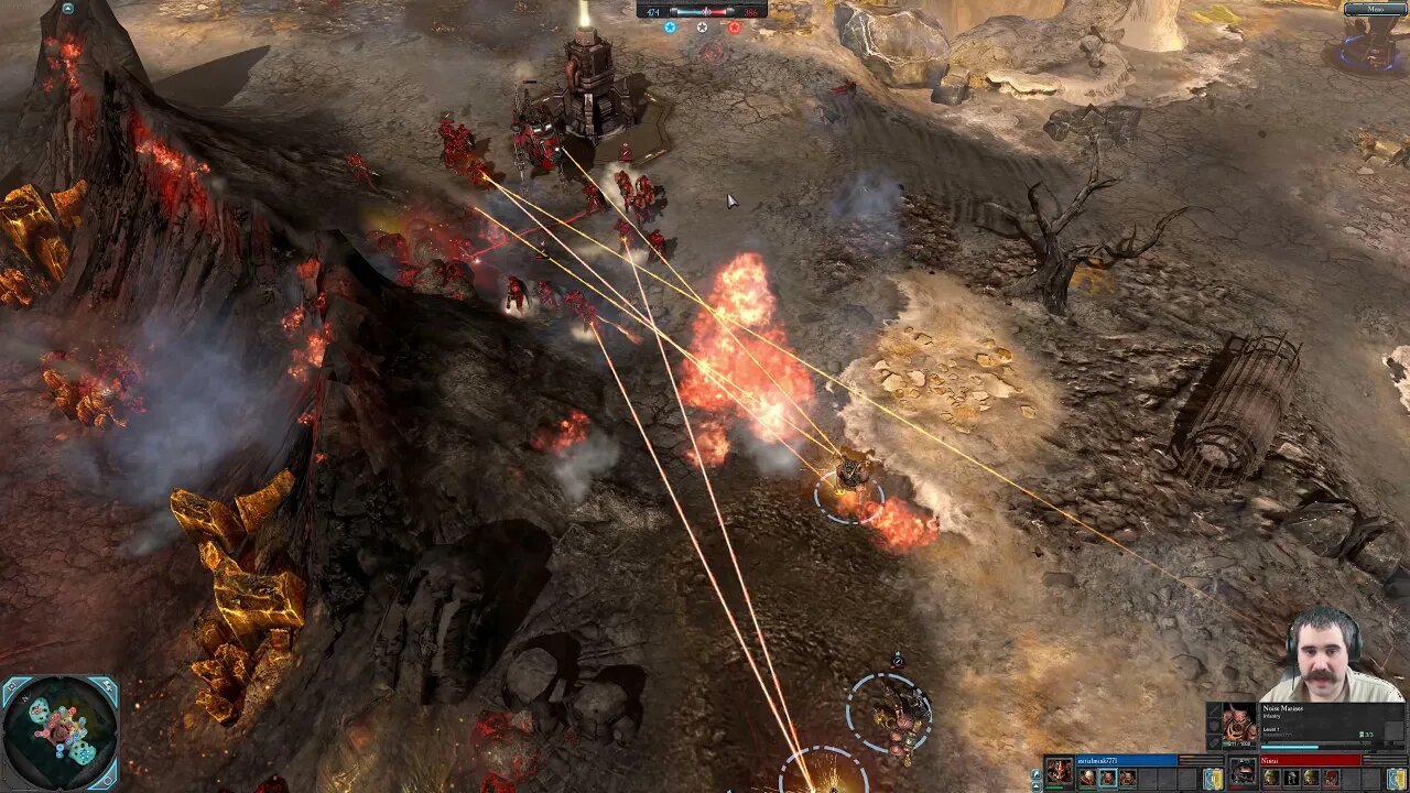 intialmink7771 (Chaos Lord) vs Ninrai (Lord Inquisitor) || Dawn of war 2: Elite Mod