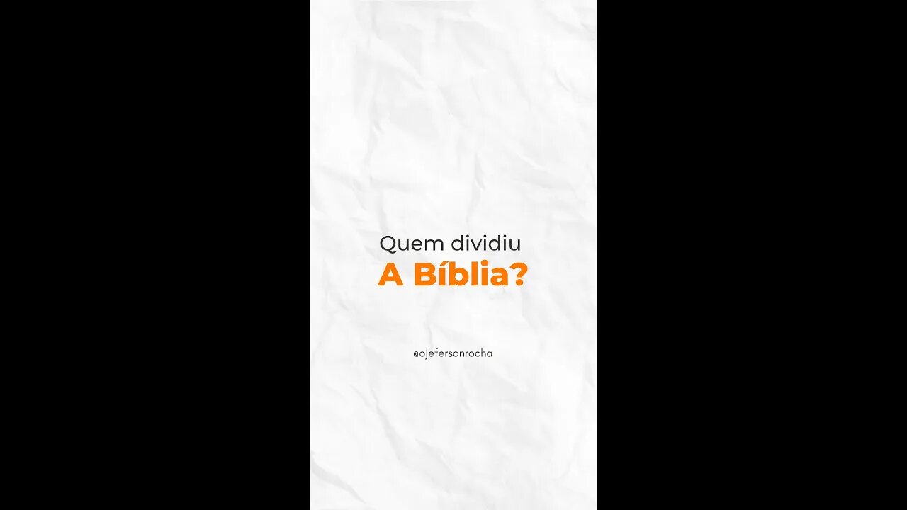 Quem mudou a Bíblia? #shorts