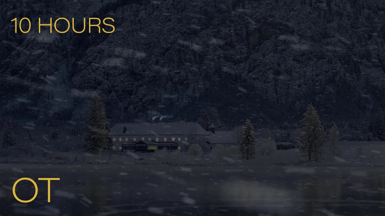 Cozy Blizzard on a Frozen Lake | Howling Wind & Blowing Snow Ambience | Relax | Study | Sleep