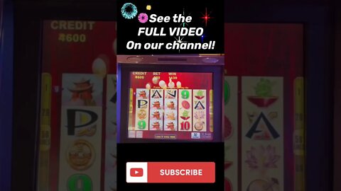 I won 10,000 on a Slot Machine!!! Full video on our channel!!
