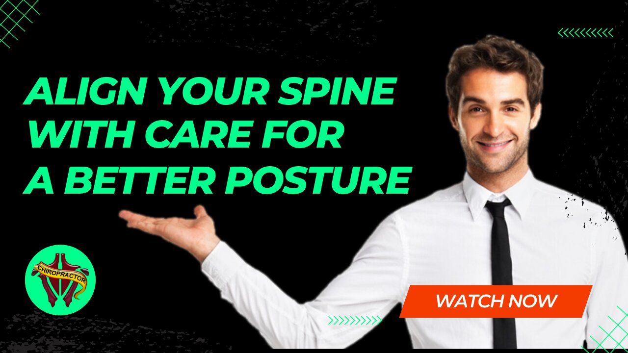 Align your spine with care for a better posture