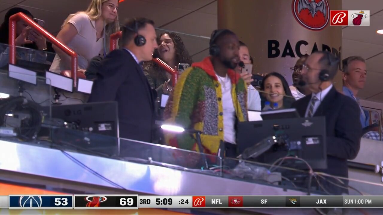 Dwyane Wade’s Interview at the FTX Arena in Miami