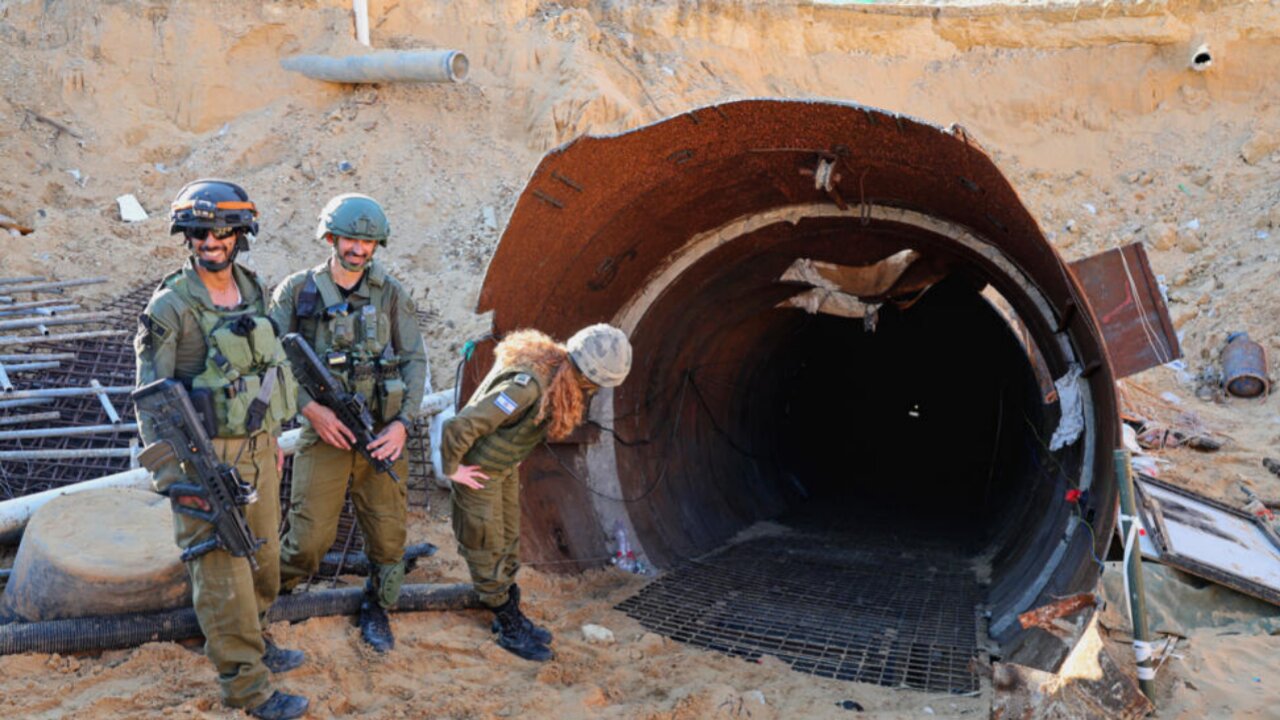 Israel Uncovers Biggest Hamas Deadly Tunnel Near Gaza Border. Palestine War.