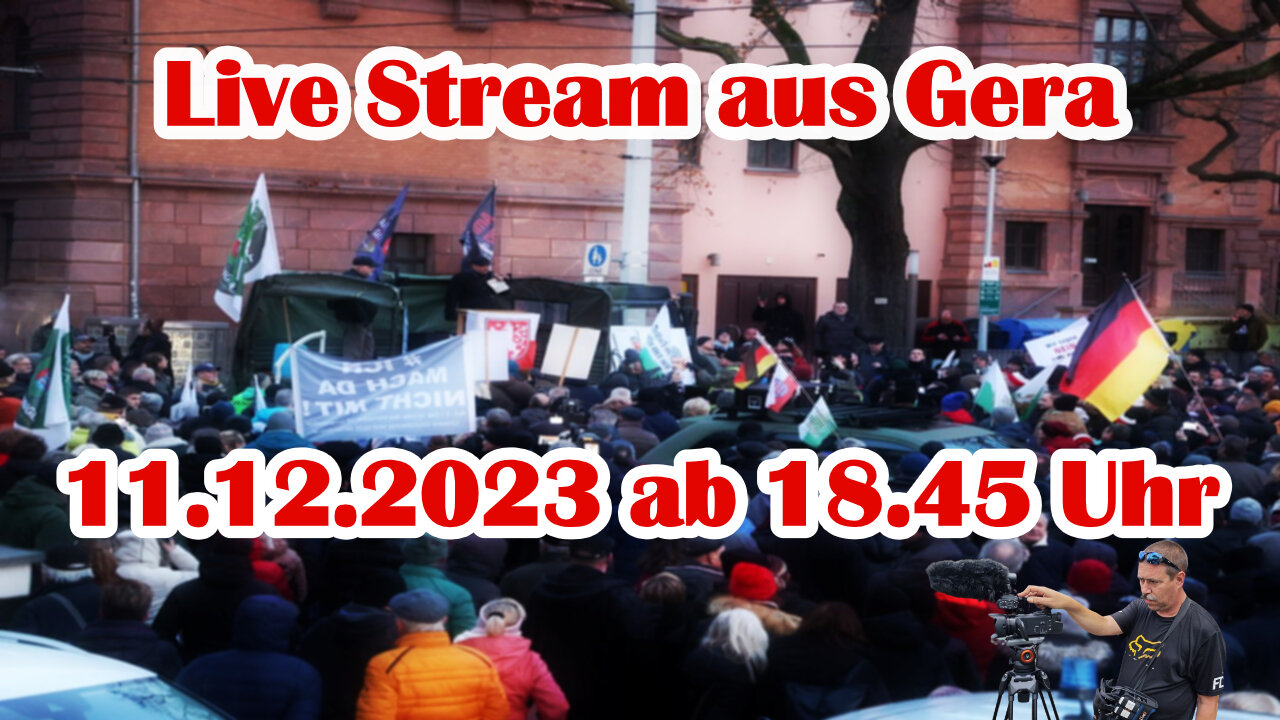 Live Stream am 11.12.2023 aus GERA