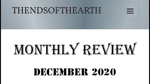 December 2020 Monthly Review pt 1...