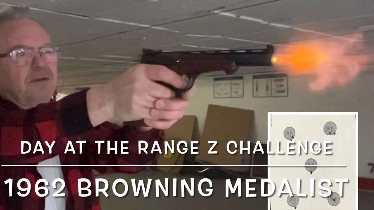 @Dayattherange pistol Z challenge with my 1962 Browning Medalist .22 pistl. Federal automatch ammo