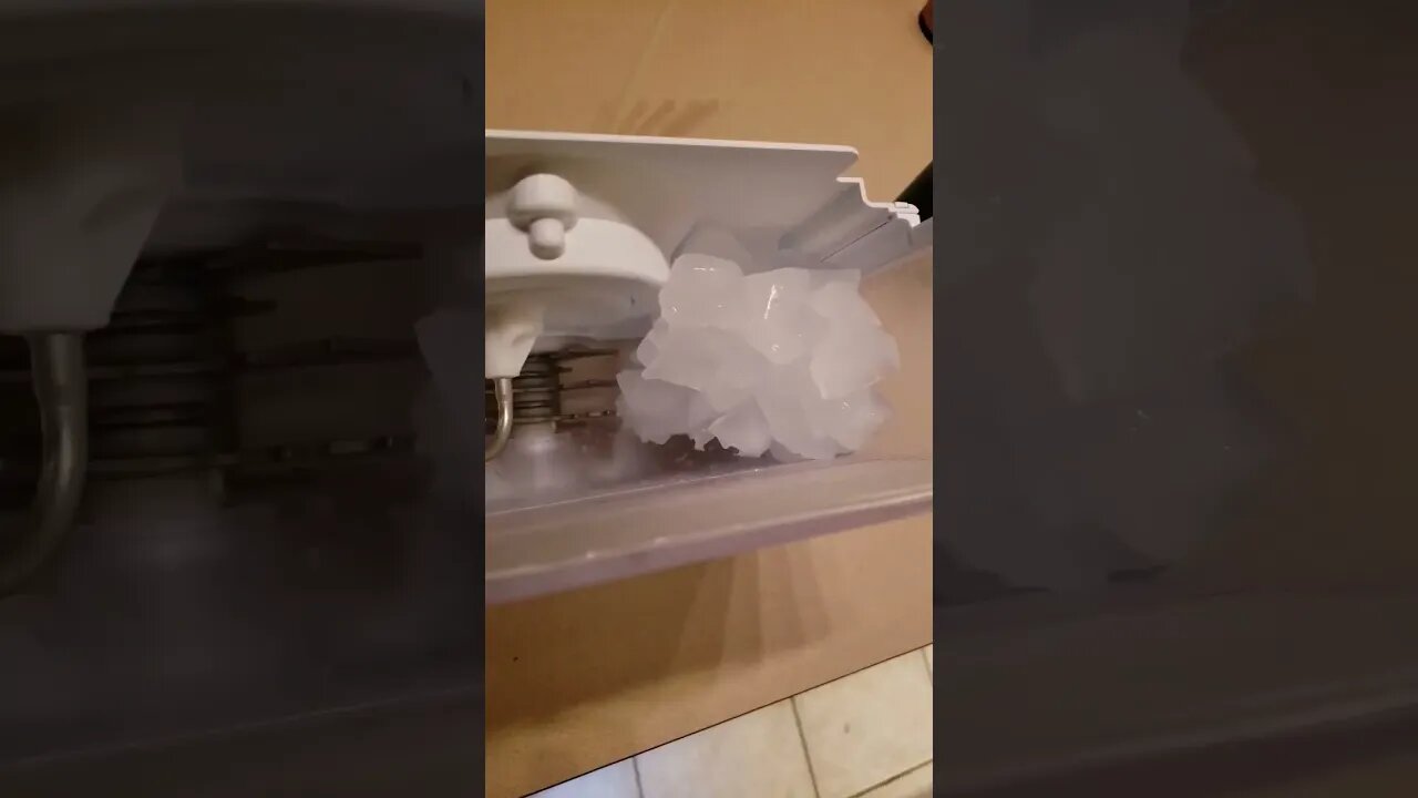 Who put the ice in the refrigerator?