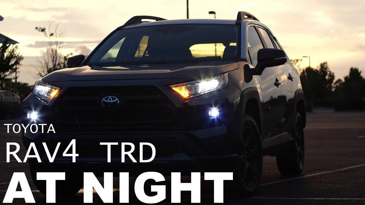 AT NIGHT: 2020 Toyota RAV4 TRD Interior & Exterior Lighting Overview