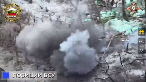 Work of Russian drone pilots from the 110th brigade of the 1st AK to destroy dugouts