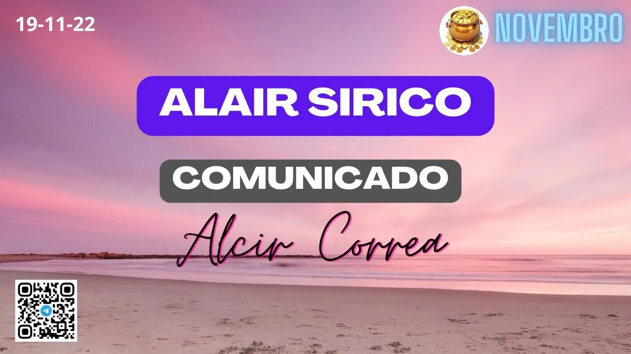 ALAIR SIRICO Comunicado Alcir Correia