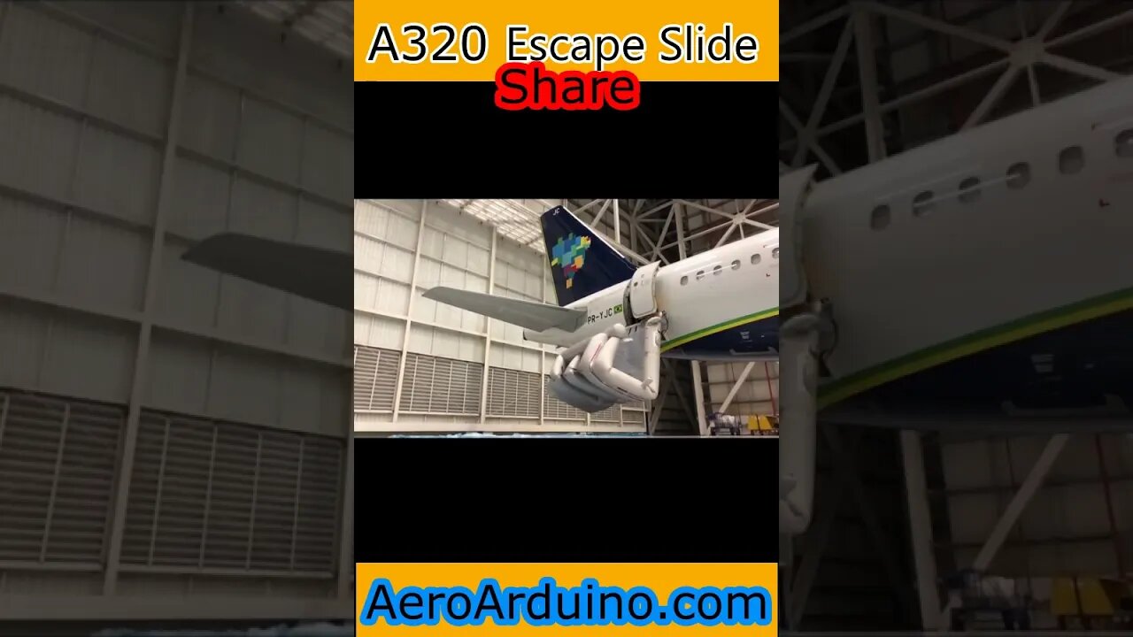 Giant Emergency Escape Slide Shoot #Flying #Aviation #AeroArduino