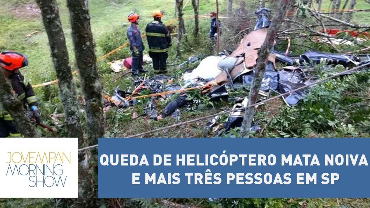 Queda de helicóptero mata noiva e mais três pessoas em São Paulo