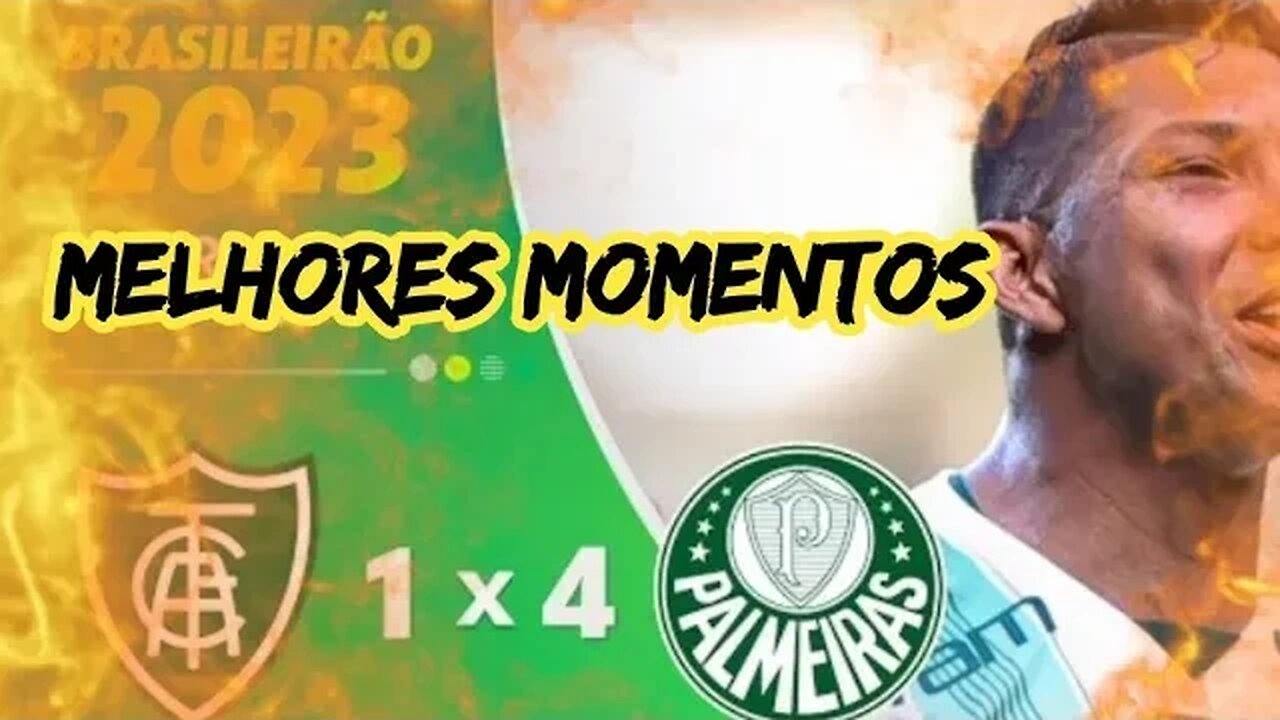 AMÉRICA MG 1 X 4 PALMEIRAS MELHORES MOMENTOS BRASILEIRÃO 2023