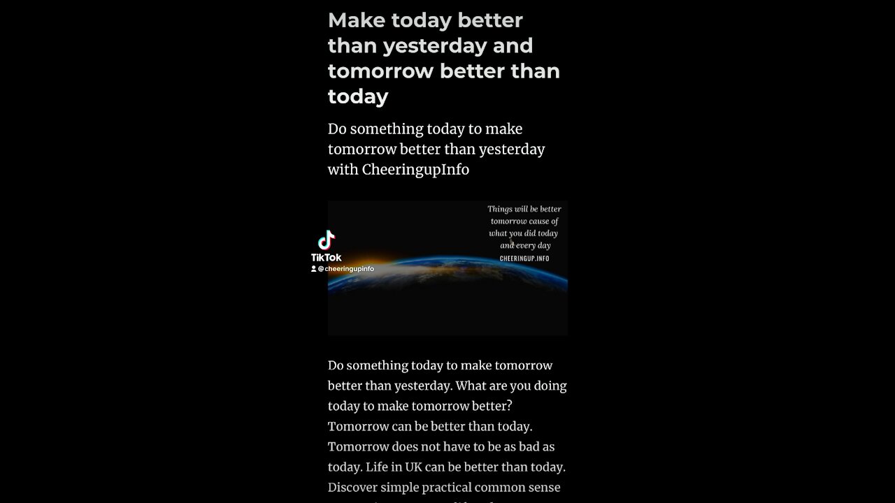 Find out more about what you don’t know with CheeringupInfo