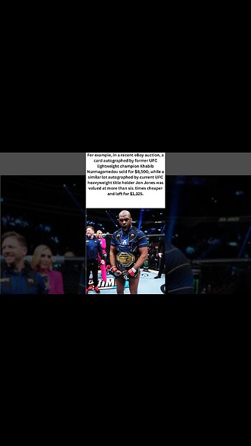The price of Jon Jones' autograph was six times higher than that of Khabib Nurmagomedov's. #shorts
